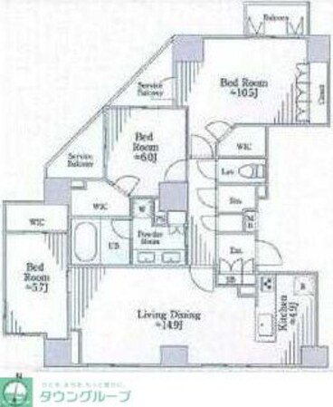 ミレアコート南青山の物件間取画像